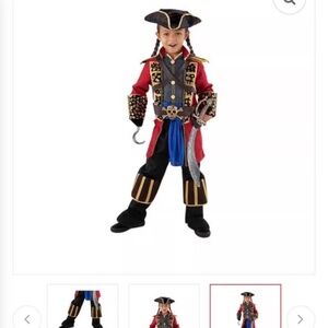 Child’s Pirate Captain Costume size 5-6 boys